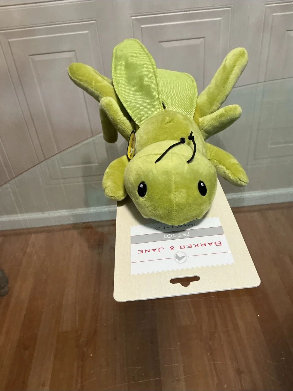 Jmle Barker & Jane  Cricket Interactive Pet Toy  With Squeaker Squeaker 13”